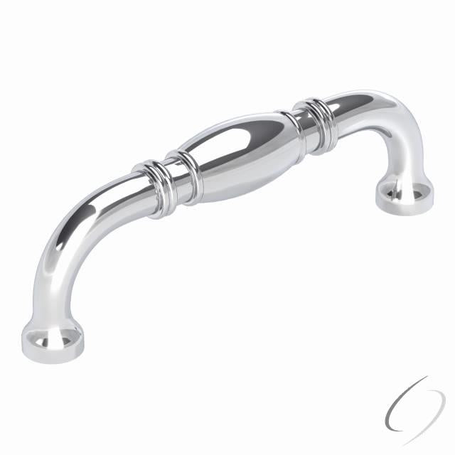 Amerock BP5524326 Granby Cabinet Pull with 3-3/4" Center to Center Bright Chrome Finish