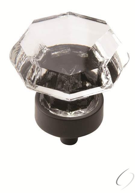 Amerock BP55268CBBR 1-5/16" (33 mm) Diameter Traditional Classics Cabinet Knob Crystal / Black Bronz