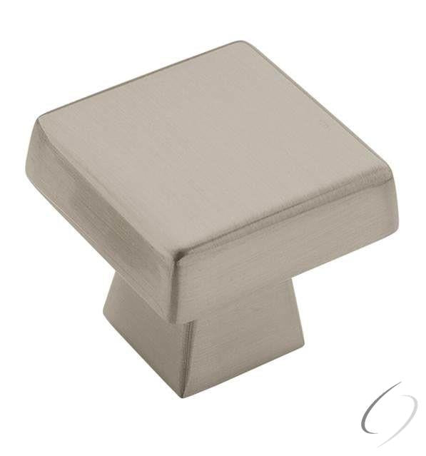 Amerock BP55273G10 1-1/2" (38 mm) Blackrock Oversized Square Cabinet Knob Satin Nickel Finish