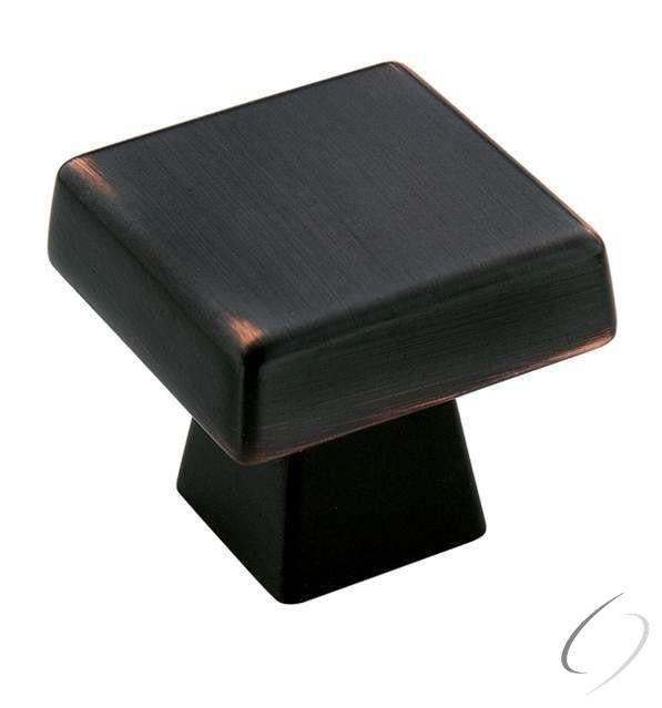 Amerock BP55273ORB 1-1/2" (38 mm) Blackrock Oversized Square Cabinet Knob Oil Rubbed Bronze Finish