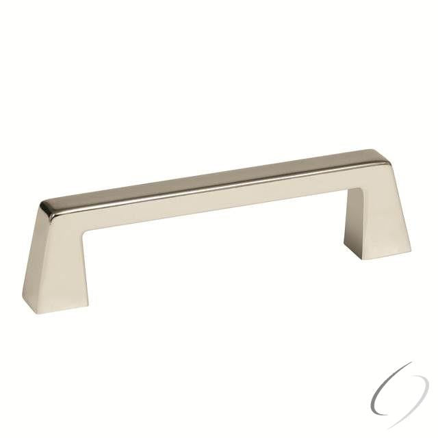 Amerock BP55276PN 3-3/4" (96 mm) Center to Center Blackrock Cabinet Pull Bright Nickel Finish
