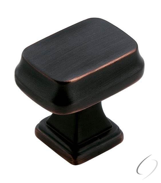 Amerock BP55340ORB 1-1/4" (32 mm) Revitalize Rectangular Cabinet Knob Oil Rubbed Bronze Finish