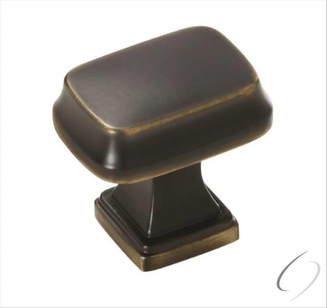 Amerock BP55340VB 1-1/4" (32 mm) Revitalize Rectangular Cabinet Knob Venetian Bronze Finish