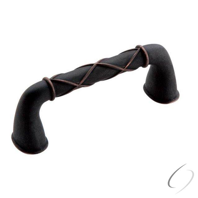 Amerock BP55421DOB 3" (76 mm) Center to Center Lattice Cabinet Pull Dark Oiled Bronze Finish