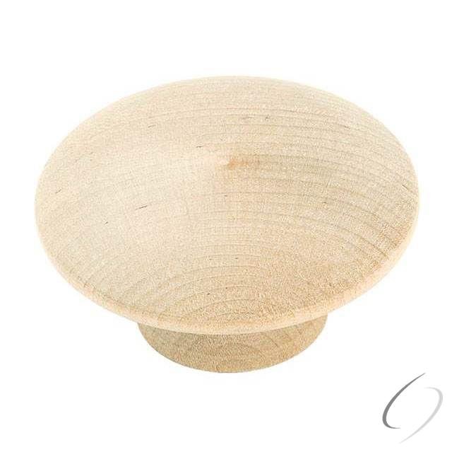 Amerock BP814WD 2" (51 mm) Diameter Allison Value Oversized Cabinet Knob Unfinished Wood; Birch Fini