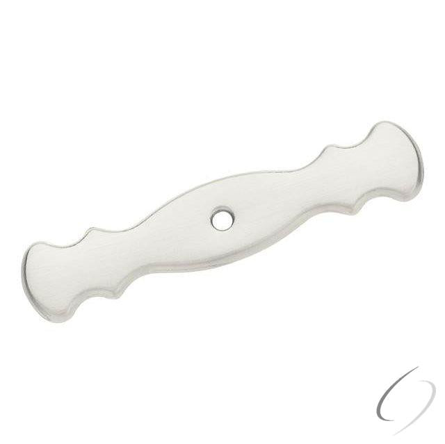 BP885G9 3-5/8" (92 mm) Cabinet Backplate Sterling Nickel Finish