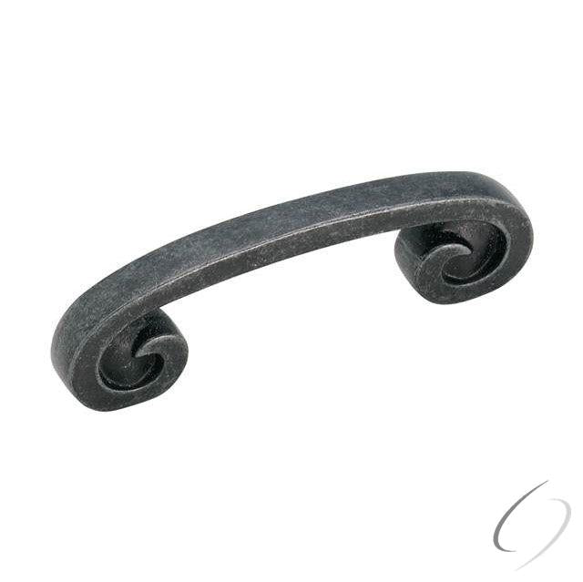 Amerock BP9337WID-10PACK Pack of 10 3" (76 mm) Center to Center Swirl'Z Cabinet Pull Wrought Iron Da