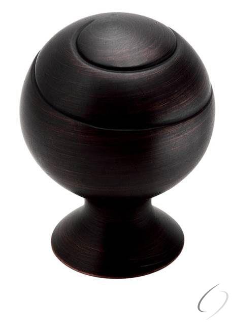 Amerock BP9338ORB 1-1/8" (29 mm) Diameter Swirl'Z Cabinet Knob Oil Rubbed Bronze Finish