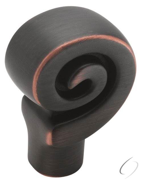 Amerock BP9339ORB 1-1/8" (29 mm) Swirl'Z Cabinet Knob Oil Rubbed Bronze Finish