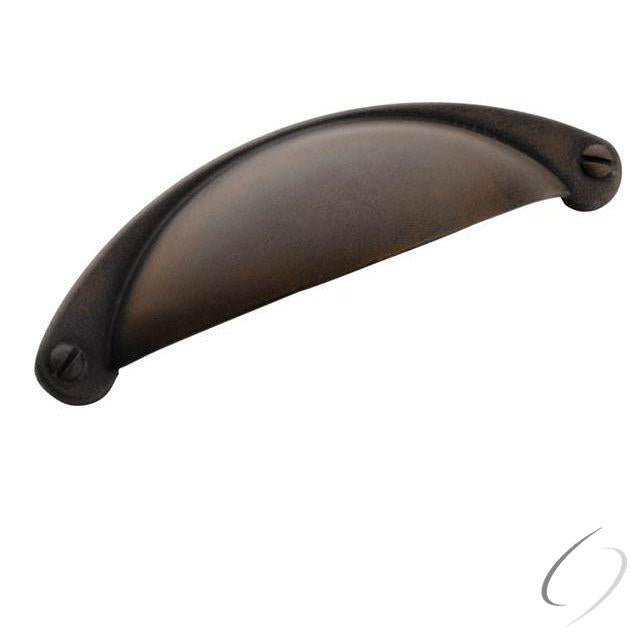 Amerock BP9365ART 2-1/2" (64 mm) Center to Center Essential'Z Cabinet Cup Pull Antique Rust Finish