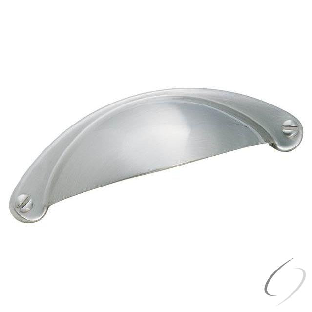 Amerock BP9365G10 2-1/2" (64 mm) Center to Center Essential'Z Cabinet Cup Pull Satin Nickel Finish