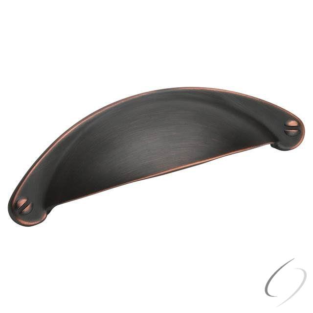 Amerock BP9365ORB 2-1/2" (64 mm) Center to Center Essential'Z Cabinet Cup Pull Oil Rubbed Bronze Fin