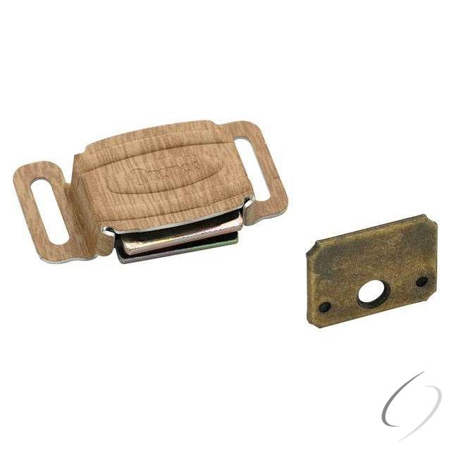 BP9753AW Magnetic Catch Aluminum / Wood Grain Finish