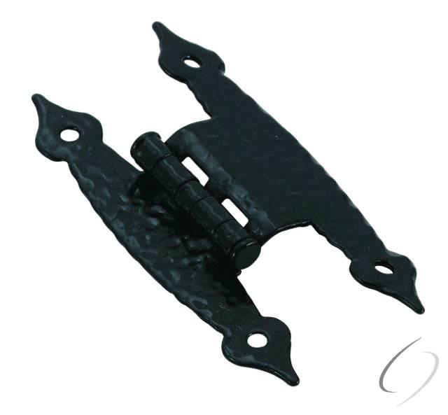 BPR3406CB - 3/8" (10 mm) Offset Non Self Closing H Type Cabinet Hinge - Colonial Black - 2 Pack