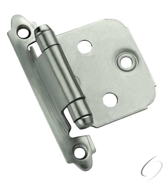 Amerock BPR3429AS Variable Overlay Self Closing Face Mount Cabinet Hinge 2 Pack Antique Silver Finis