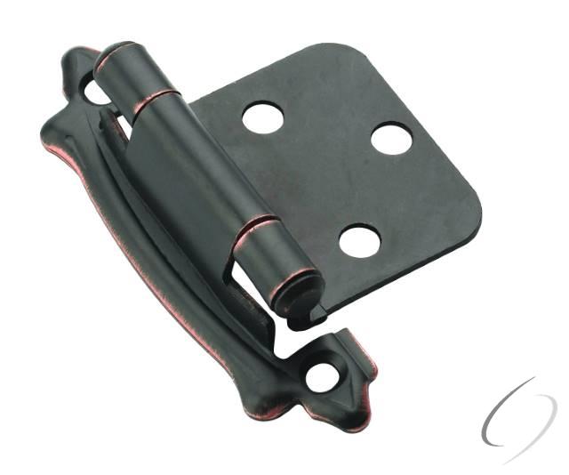 Amerock BPR7329ORB-10PACK Pack of 10 Variable Overlay Self Closing Face Mount Cabinet Hinge 2 Pack Oil Rubbed Bronze Finish