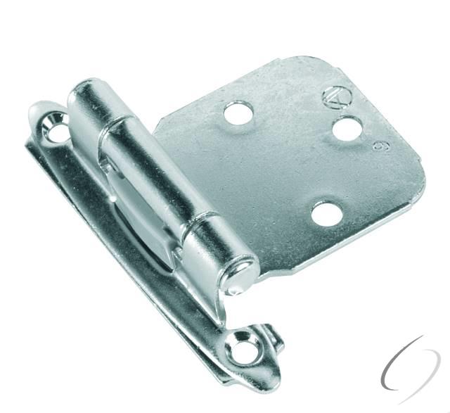 Amerock BPR762926 Variable Overlay Self Closing Face Mount Cabinet Hinge 2 Pack Bright Chrome Finish
