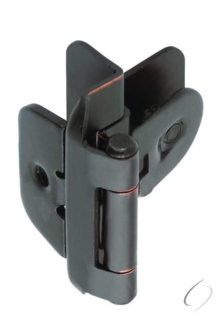Amerock BPR8700ORB 3/8" (10 mm) Inset Double Demountable Cabinet Hinge 2 Pack Oil Rubbed Bronze Finish
