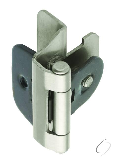 Amerock BPR8701G10 1/4" (6 mm) Overlay Double Demountable Cabinet Hinge 2 Pack Satin Nickel Finish