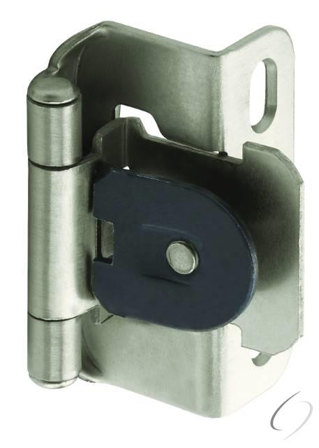 Amerock BPR8719G10 1/2" (13 mm) Overlay Single Demountable Partial Wrap Cabinet Hinge 2 Pack Satin N