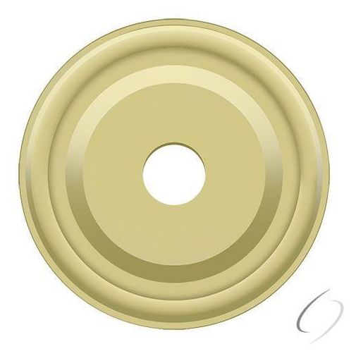 BPRC100U3 Base Plate for Knobs; 1" Diameter; Bright Brass Finish