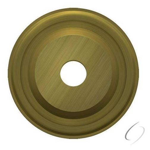 BPRC100U5 Base Plate for Knobs; 1" Diameter; Antique Brass Finish