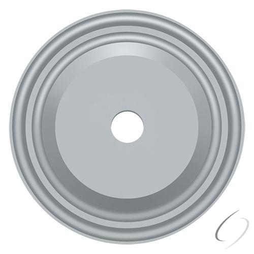 BPRC150U26D Base Plate for Knobs; 1-1/2" Diameter; Satin Chrome Finish