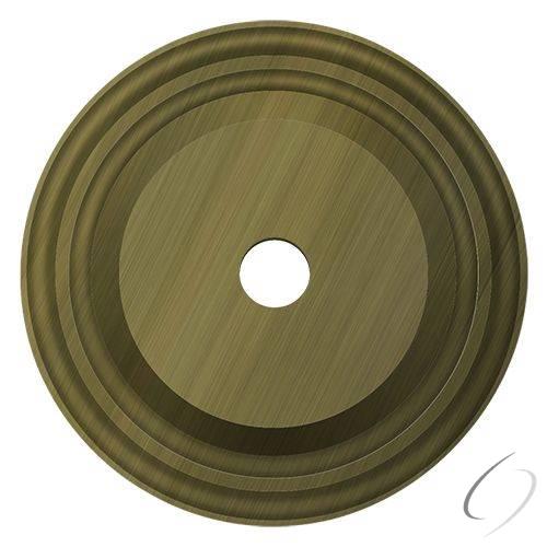 BPRC150U5 Base Plate for Knobs; 1-1/2" Diameter; Antique Brass Finish