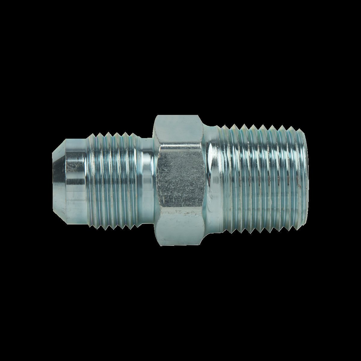 AU2-8S - Male Gas Union 1/2" OD Flare X 1/2" MIP (3/8" FIP) Steel