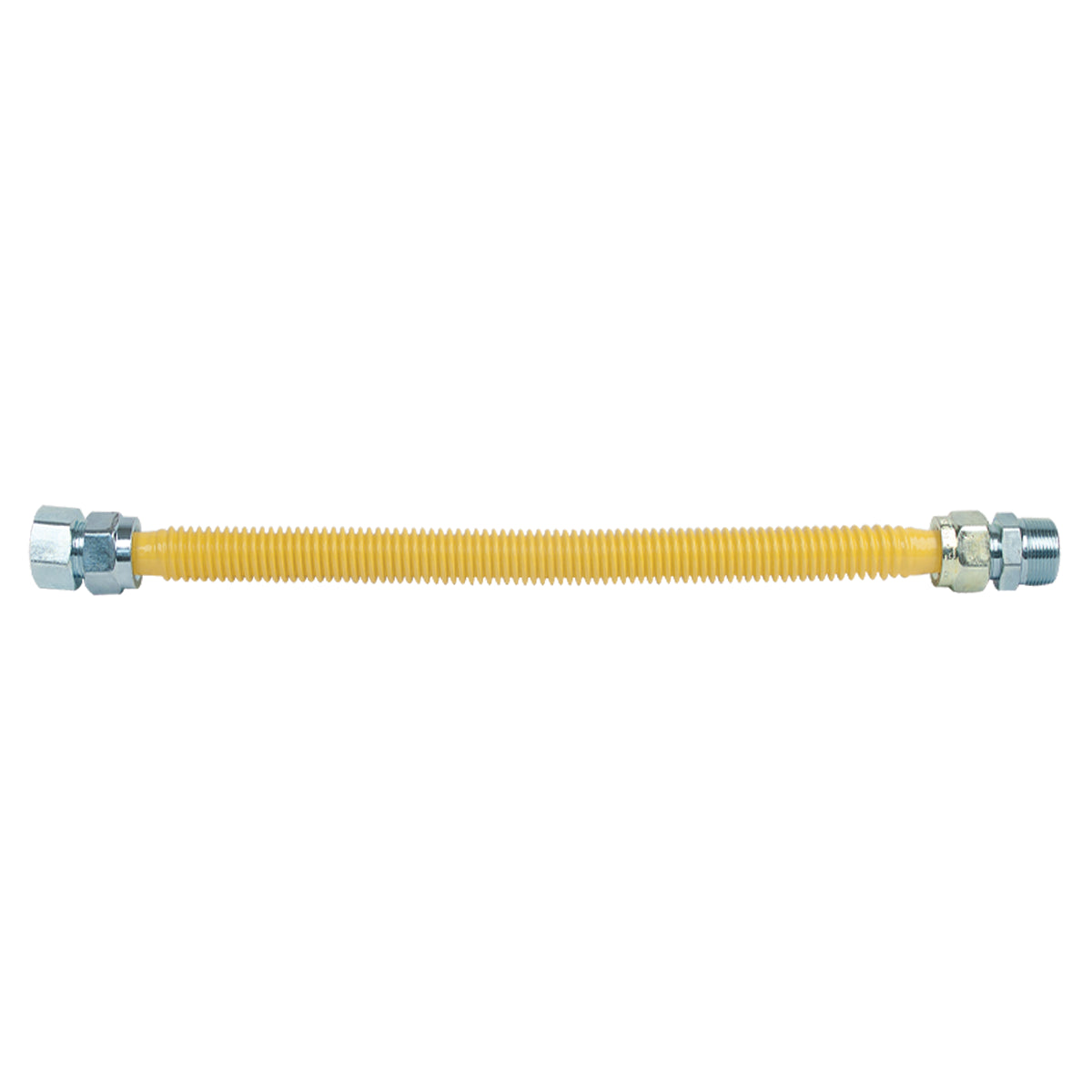 CSSC21-18 - ProCoat Stainless Steel Gas Connector - 3/4" FIP x MIP (1/2" FIP Tap), 1/2" ID, 18"