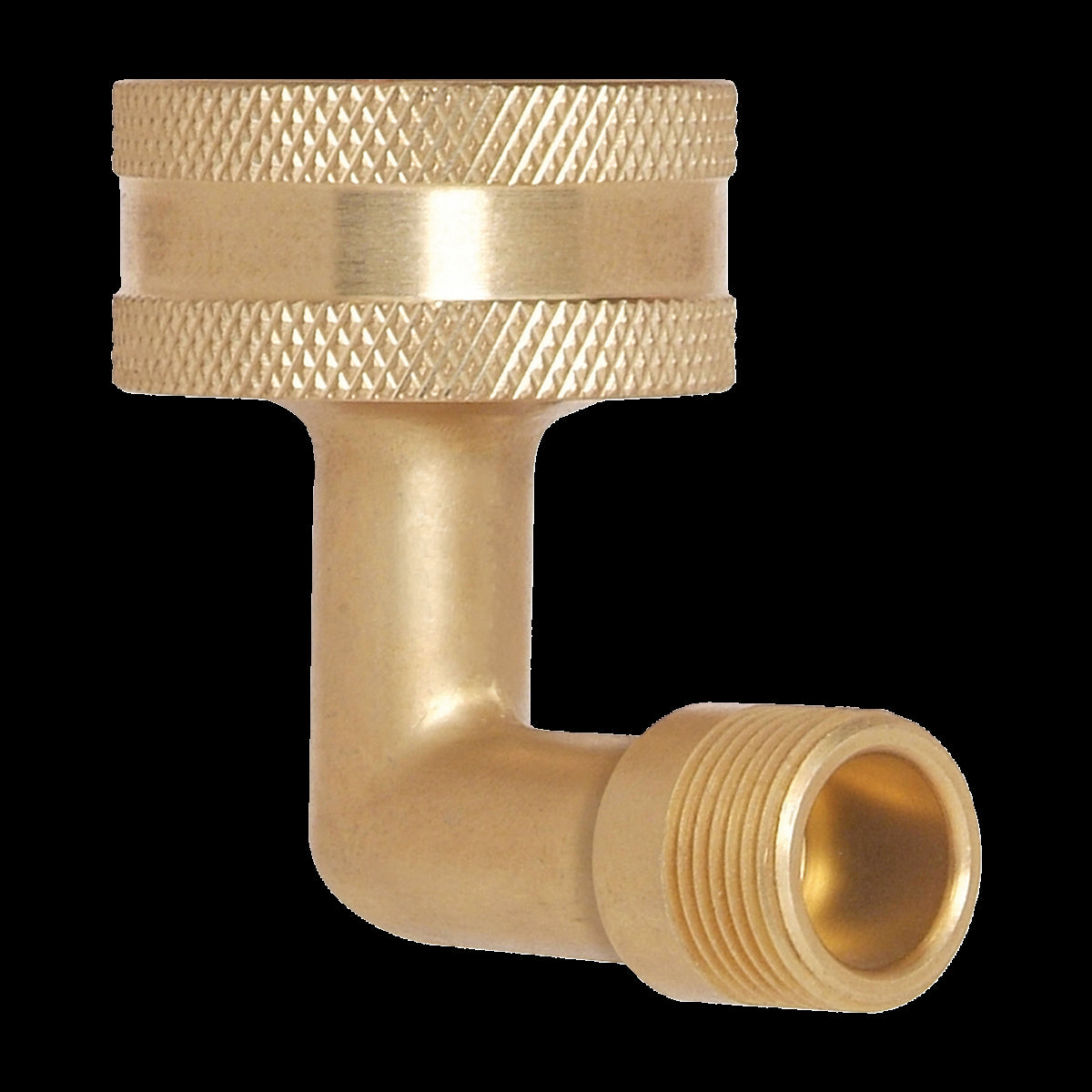 HES-6-12X - Dishwasher Elbow - 3/8" OD Comp x 3/4" Garden Hose with Washer