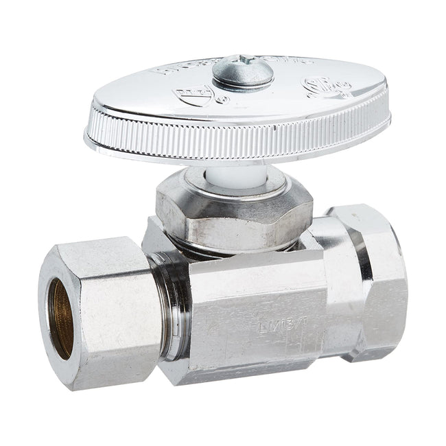 BrassCraft OR32X C1 -  1/2" FIP Inlet x 1/2" O.D Compression Outlet Multi-Turn Straight Valve