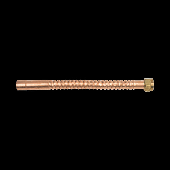 WB034-12N - Copper Water Heater Connector - 3/4" FIP x 3/4" Nom Male/Female Sweat x 12"