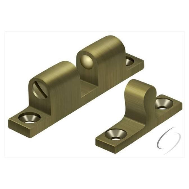 BTC10U5 Ball Tension Catch 1-4/5" x 3/10"; Antique Brass Finish