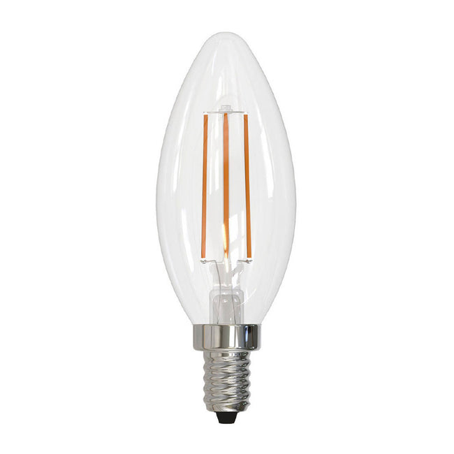 776626 - Filaments Dimmable B11 LED Light Bulb - 5 Watt - 2700K - 4 Pack