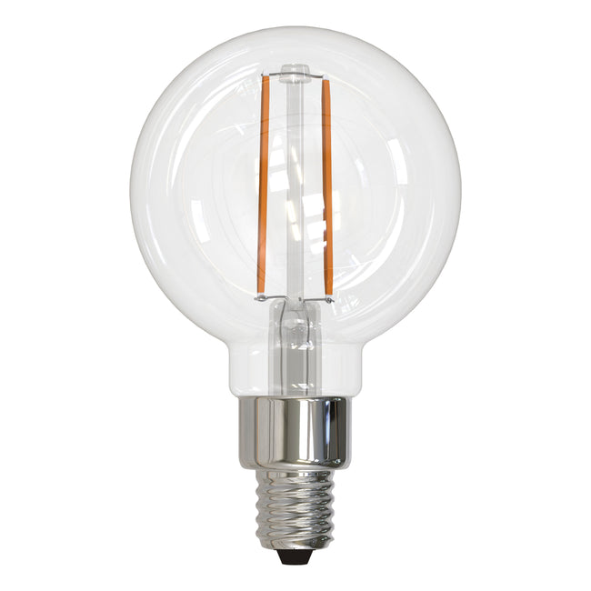 776706 - Filaments Dimmable G16 Candelabra Base LED Light Bulb - 2.5 Watt - 2700K - 4 Pack