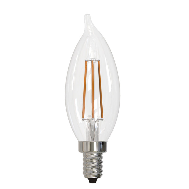 776864 - Filaments Dimmable Bent Tip CA10 LED Light Bulb - 4.5 Watt - 3000K - 4 Pack