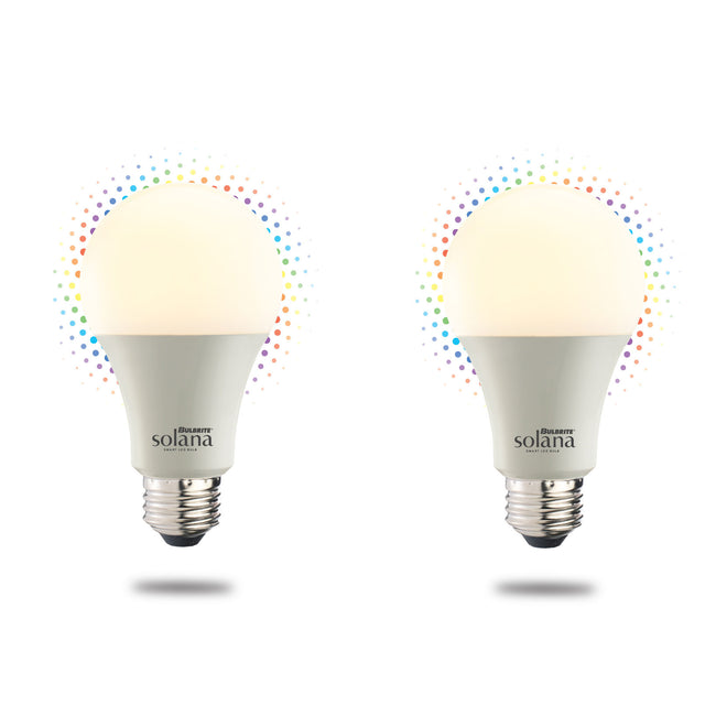 195125 - Wi-Fi Smart Tunable White A19 LED Light Bulb - 9 Watt - 2200K-6500K - 2 Pack