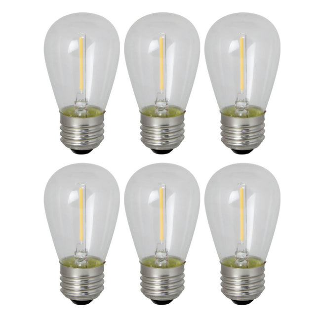 776685 - Filaments S14 LED Light Bulb for String Lights and Signs  - 0.7 Watt - 2700K - 6 Pack