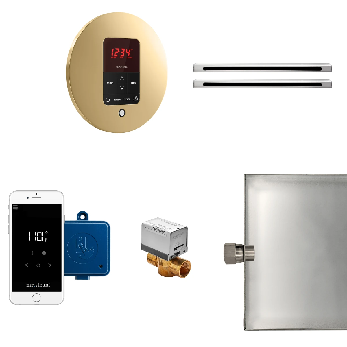 Butler Max Linear Package Round Polished Brass