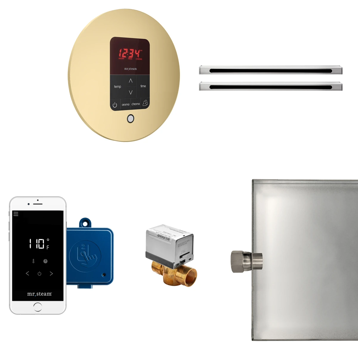 Butler Max Linear Package Round Satin Brass