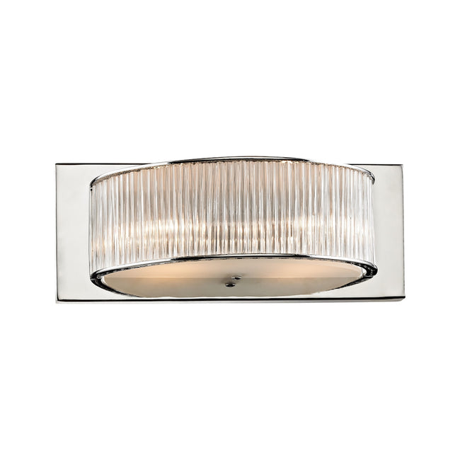 ELK Lighting BV361-0-15 - Braxton 14" Wide 2-Light Vanity Light in Chrome with Clear Crystal Rod Dif