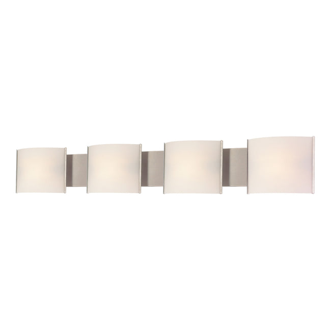ELK Lighting BV714-10-16 - Pannelli 41" Wide 4-Light Vanity Light in Stainless Steel with Hand-forme
