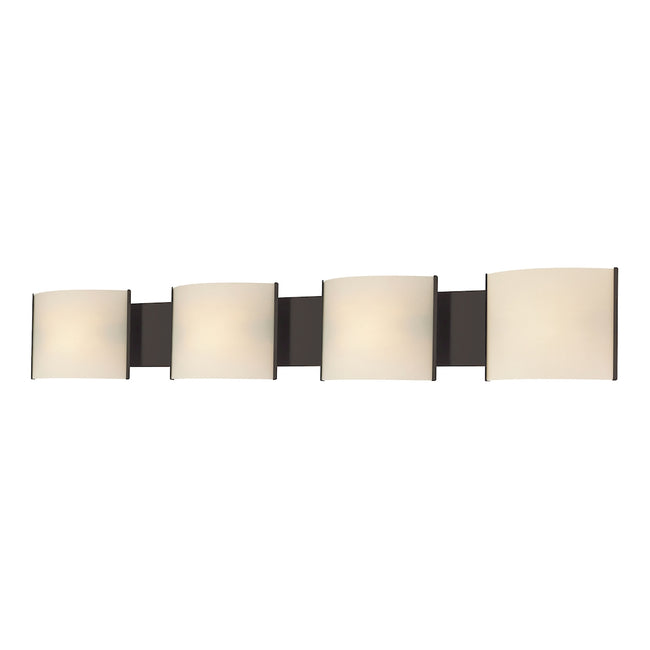ELK Lighting BV714-10-45 - Pannelli 41" Wide 4-Light Vanity Light in Oil Rubbed Bronze with Hand-for