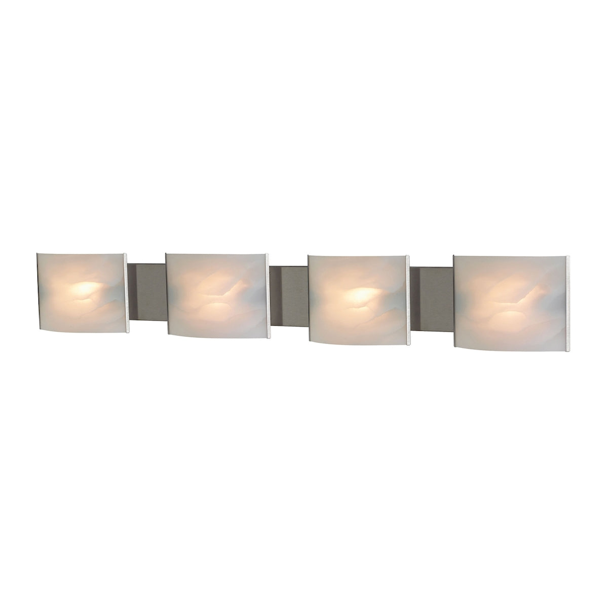 ELK Lighting BV714-6-16 - Pannelli 41" Wide 4-Light Vanity Sconce in Stainless Steel with Hand-forme