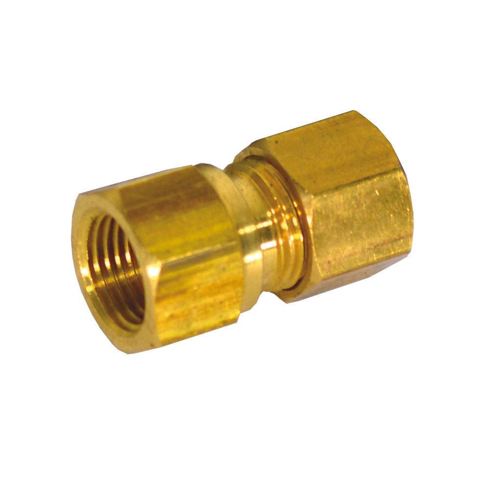 Jones Stephens Brass Compression x Female Connector, Lead Free