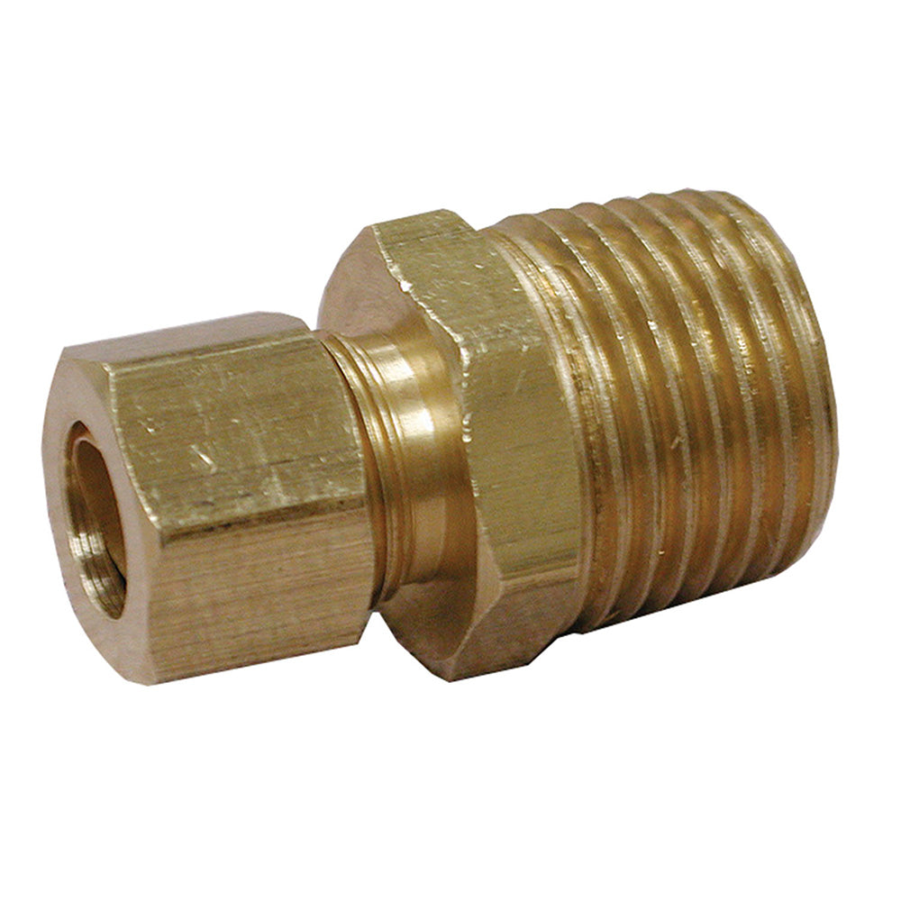 Jones Stephens Brass Compression x Male Connector, Lead Free
