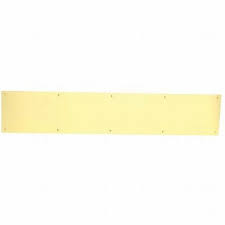 Solid Brass Kick Plate 6" x 34" Kick Plate Bright Brass Finish