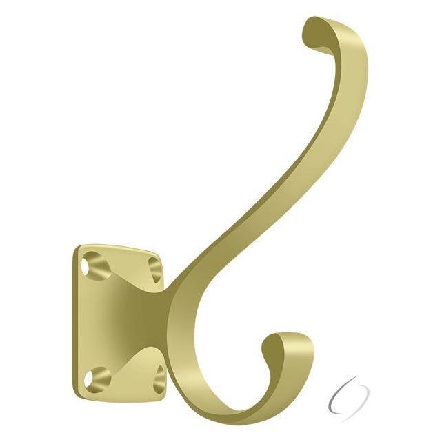 CAHH35U3 Heavy Duty; Coat & Hat Hook; Bright Brass Finish