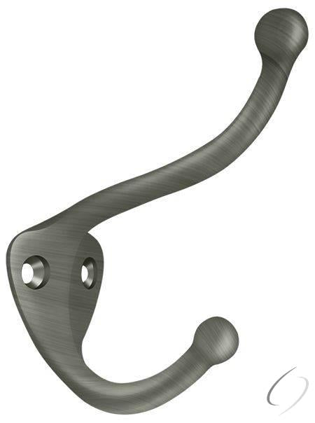 CAHH3U15A Coat & Hat Hook; Antique Nickel Finish